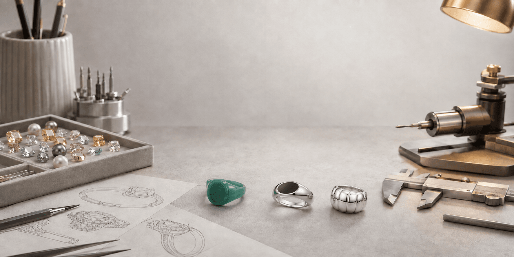 Jewelry design tools, gemstones and Zalson product references